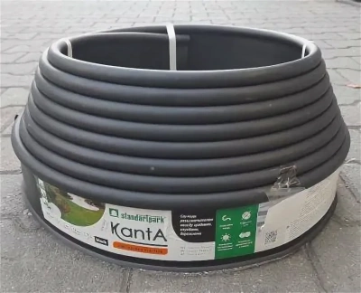 Бордюр KANTA SP Б-1000.10.02-ПП пласт. Черный 82552-Ч
